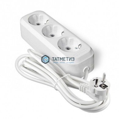 Удлинитель 3*3м У10-554 с зазем. ПВС 3*0,75 "У" |  «ТАТМЕТИЗ» Удлинитель 3*3м У10-554 с зазем. ПВС 3*0,75 "У" -  магазин крепежа «ТАТМЕТИЗ»