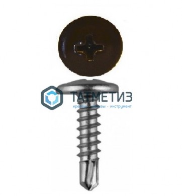 Саморез п/ш сверло 4,2x25  RAL 8017 |  «ТАТМЕТИЗ» Саморез п/ш сверло 4,2x25  RAL 8017 -  магазин крепежа «ТАТМЕТИЗ»