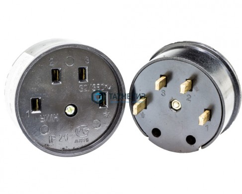 Разъем РШ/ВШ 25А 380В черн. |  «ТАТМЕТИЗ» Разъем РШ/ВШ 25А 380В черн. -  магазин крепежа «ТАТМЕТИЗ»