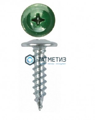 Саморез п/ш остр. 4,2x19  RAL 6002  (1000 шт/уп) |  «ТАТМЕТИЗ» Саморез п/ш остр. 4,2x19  RAL 6002  (1000 шт/уп) -  магазин крепежа «ТАТМЕТИЗ»