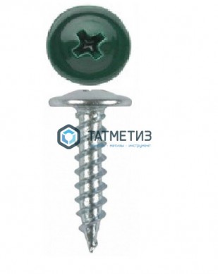 Саморез п/ш остр. 4,2x19  RAL 6026  (1000 шт/уп) |  «ТАТМЕТИЗ» Саморез п/ш остр. 4,2x19  RAL 6026  (1000 шт/уп) -  магазин крепежа «ТАТМЕТИЗ»