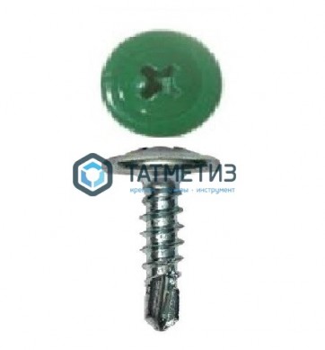 Саморез п/ш сверло 4,2x16  RAL 6029 |  «ТАТМЕТИЗ» Саморез п/ш сверло 4,2x16  RAL 6029 -  магазин крепежа «ТАТМЕТИЗ»