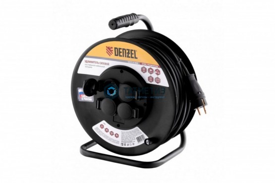 Удлинитель силовой на катушке, 4х20м, КГ 3х1,5 мм, 16А, тип УХз-16// Denzel |  «ТАТМЕТИЗ» Удлинитель силовой на катушке, 4х20м, КГ 3х1,5 мм, 16А, тип УХз-16// Denzel -  магазин крепежа «ТАТМЕТИЗ»