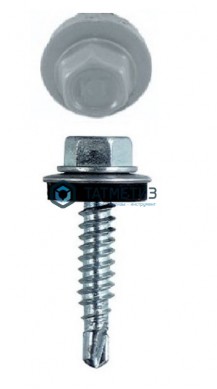 Саморез окраш.кров. 5,5х25 /9006/ DAXMER M (10х250) |  «ТАТМЕТИЗ» Саморез окраш.кров. 5,5х25 /9006/ DAXMER M (10х250) -  магазин крепежа «ТАТМЕТИЗ»