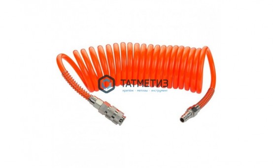 Шланг спиральный PE 6мм х 8мм х10м (15 атм) MD-STARS |  «ТАТМЕТИЗ» Шланг спиральный PE 6мм х 8мм х10м (15 атм) MD-STARS -  магазин крепежа «ТАТМЕТИЗ»