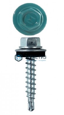 Саморез окраш.кров. 4,8х29 /5021/  (4500 шт/уп) ОМАХ |  «ТАТМЕТИЗ» Саморез окраш.кров. 4,8х29 /5021/  (4500 шт/уп) ОМАХ -  магазин крепежа «ТАТМЕТИЗ»