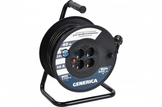 Удлинитель на кат. 4х40м с/з 10А IP20 УК40 2P+PE 3х1 термозащита GENERICA IEK |  «ТАТМЕТИЗ» Удлинитель на кат. 4х40м с/з 10А IP20 УК40 2P+PE 3х1 термозащита GENERICA IEK -  магазин крепежа «ТАТМЕТИЗ»