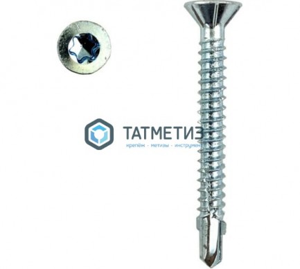 Саморез-шуруп FLUGEL дерево к металлу потай 5,5х50мм  (4000 шт/уп) |  «ТАТМЕТИЗ» Саморез-шуруп FLUGEL дерево к металлу потай 5,5х50мм  (4000 шт/уп) -  магазин крепежа «ТАТМЕТИЗ»