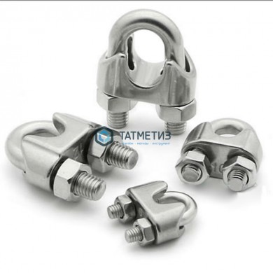 Зажим д/троса DIN 741 АРТ 9074 А4 5 мм * |  «ТАТМЕТИЗ» Зажим д/троса DIN 741 АРТ 9074 А4 5 мм * -  магазин крепежа «ТАТМЕТИЗ»