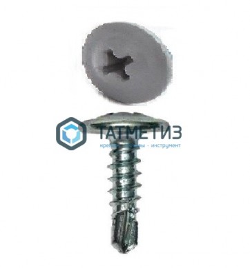 Саморез п/ш сверло 4,2x16  RAL 7024 |  «ТАТМЕТИЗ» Саморез п/ш сверло 4,2x16  RAL 7024 -  магазин крепежа «ТАТМЕТИЗ»