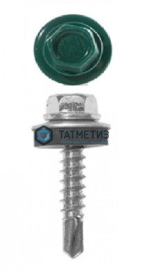 Саморез окраш.кров. 5,5х19 /6026/  (250 шт/уп)  ТК |  «ТАТМЕТИЗ» Саморез окраш.кров. 5,5х19 /6026/  (250 шт/уп)  ТК -  магазин крепежа «ТАТМЕТИЗ»