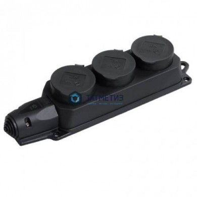 Колодка удлинителя 3-м каучук ОМЕГА IP44 защ. крышка IEK |  «ТАТМЕТИЗ» Колодка удлинителя 3-м каучук ОМЕГА IP44 защ. крышка IEK -  магазин крепежа «ТАТМЕТИЗ»