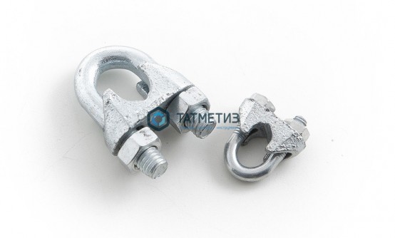 Зажим троса DIN 741 13 SR |  «ТАТМЕТИЗ» Зажим троса DIN 741 13 SR -  магазин крепежа «ТАТМЕТИЗ»