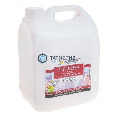 Грунт Универсальный  4 кг-./4 ЛАКРА |  «ТАТМЕТИЗ» Грунт Универсальный  4 кг-./4 ЛАКРА -  магазин крепежа «ТАТМЕТИЗ»