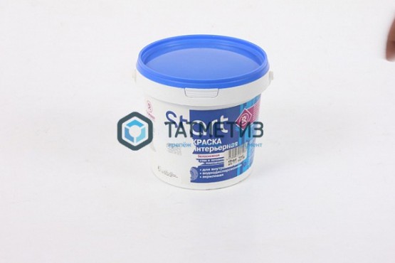 Краска ВД  СТАРТ для стен и потолков белоснежная 1 кг-./9 |  «ТАТМЕТИЗ» Краска ВД  СТАРТ для стен и потолков белоснежная 1 кг-./9 -  магазин крепежа «ТАТМЕТИЗ»
