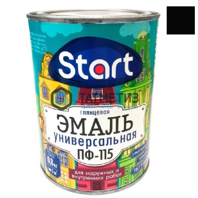 Эмаль ПФ-115  ЧЕРНАЯ  0,8 кг-. /14 СТАРТ |  «ТАТМЕТИЗ» Эмаль ПФ-115  ЧЕРНАЯ  0,8 кг-. /14 СТАРТ -  магазин крепежа «ТАТМЕТИЗ»