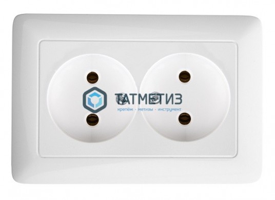 Розетка 2-м СП Хит 16А 250В с заземл. бел. SchE PS16-236B |  «ТАТМЕТИЗ» Розетка 2-м СП Хит 16А 250В с заземл. бел. SchE PS16-236B -  магазин крепежа «ТАТМЕТИЗ»