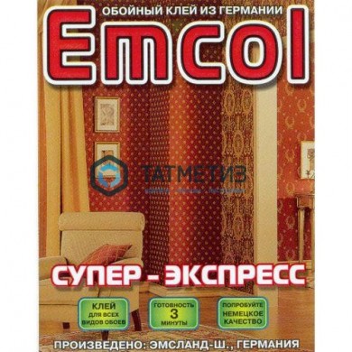 Клей для обоев ЭМКОЛ Супер-экспресс 0,2 кг.  /25 |  «ТАТМЕТИЗ» Клей для обоев ЭМКОЛ Супер-экспресс 0,2 кг.  /25 -  магазин крепежа «ТАТМЕТИЗ»