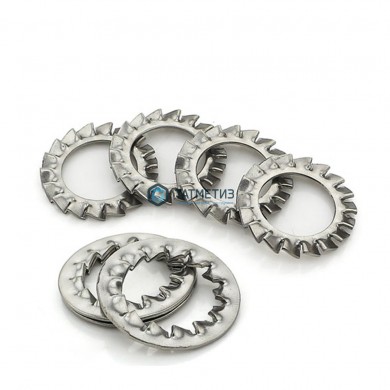 Шайба стопорная с наруж. зубьями 6,4 А2 DIN 6798 А |  «ТАТМЕТИЗ» Шайба стопорная с наруж. зубьями 6,4 А2 DIN 6798 А -  магазин крепежа «ТАТМЕТИЗ»