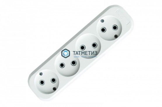 Колодка удлинителя 4-м б/з АВС-пл. UNIVersal E204 |  «ТАТМЕТИЗ» Колодка удлинителя 4-м б/з АВС-пл. UNIVersal E204 -  магазин крепежа «ТАТМЕТИЗ»