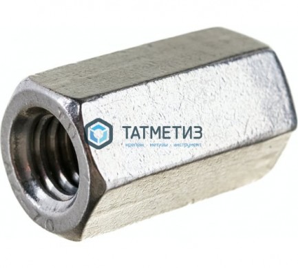 Гайка удлиненная М20 DIN 6334 нерж А2 |  «ТАТМЕТИЗ» Гайка удлиненная М20 DIN 6334 нерж А2 -  магазин крепежа «ТАТМЕТИЗ»