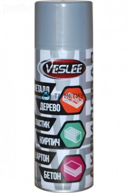 Краска аэроз. VESLEE  СЕРАЯ  грунт 520 мл. |  «ТАТМЕТИЗ» Краска аэроз. VESLEE  СЕРАЯ  грунт 520 мл. -  магазин крепежа «ТАТМЕТИЗ»