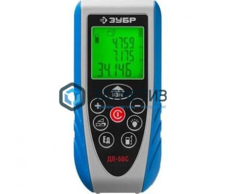 Дальномер лазерный "ДЛ-50 C", точность 1.5мм, дальность 50м, класс защиты IP54, ЗУБР Эксперт 34933 |  «ТАТМЕТИЗ» Дальномер лазерный "ДЛ-50 C", точность 1.5мм, дальность 50м, класс защиты IP54, ЗУБР Эксперт 34933 -  магазин крепежа «ТАТМЕТИЗ»