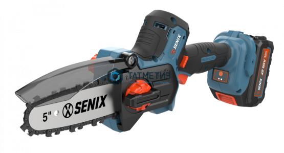 Пила цепная аккум. X2 SENIX  CSX2-M3-EU (20В,бесщет, шина 5",11 м/с, масл бак, 4Ач,бесключ смена) |  «ТАТМЕТИЗ» Пила цепная аккум. X2 SENIX  CSX2-M3-EU (20В,бесщет, шина 5",11 м/с, масл бак, 4Ач,бесключ смена) -  магазин крепежа «ТАТМЕТИЗ»