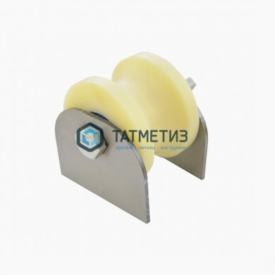 Ролик КАПРОЛОН d 70мм под ТРУБУ d.40мм на ПЛАСТИНАХ |  «ТАТМЕТИЗ» Ролик КАПРОЛОН d 70мм под ТРУБУ d.40мм на ПЛАСТИНАХ -  магазин крепежа «ТАТМЕТИЗ»