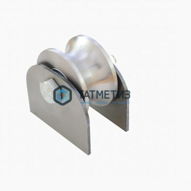 Ролик МЕТАЛ. d.65 под ТРУБУ d. 1" на ПЛАСТИНАХ |  «ТАТМЕТИЗ» Ролик МЕТАЛ. d.65 под ТРУБУ d. 1" на ПЛАСТИНАХ -  магазин крепежа «ТАТМЕТИЗ»