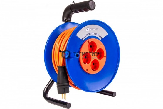 Удлинитель на кат. 4х30м б/з, ПВС 2х1,5, 3500 Вт, IP20, 16А, Атлант |  «ТАТМЕТИЗ» Удлинитель на кат. 4х30м б/з, ПВС 2х1,5, 3500 Вт, IP20, 16А, Атлант -  магазин крепежа «ТАТМЕТИЗ»