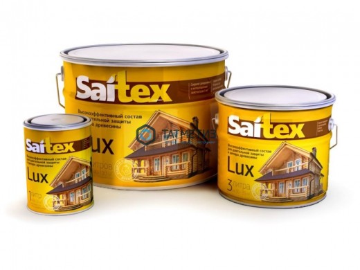 Деревозащитное средство Saitex LUX  БЕЛЫЙ  1 л./14 |  «ТАТМЕТИЗ» Деревозащитное средство Saitex LUX  БЕЛЫЙ  1 л./14 -  магазин крепежа «ТАТМЕТИЗ»