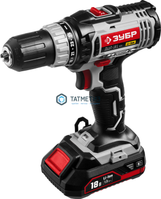 Дрель-шуруповерт, 18.0 В, 1,3 А/ч, Li-Ion, 2-х скор., 13мм, 0-400/0-1400об/мин, 2 АКБ, БЗУ, ЗУБР |  «ТАТМЕТИЗ» Дрель-шуруповерт, 18.0 В, 1,3 А/ч, Li-Ion, 2-х скор., 13мм, 0-400/0-1400об/мин, 2 АКБ, БЗУ, ЗУБР -  магазин крепежа «ТАТМЕТИЗ»
