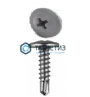 Саморез п/ш сверло 4,2x25  RAL 7004 |  «ТАТМЕТИЗ» Саморез п/ш сверло 4,2x25  RAL 7004 -  магазин крепежа «ТАТМЕТИЗ»