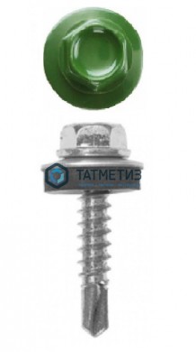 Саморез окраш.кров. 5,5х19 /6002/  (250 шт/уп)  МК |  «ТАТМЕТИЗ» Саморез окраш.кров. 5,5х19 /6002/  (250 шт/уп)  МК -  магазин крепежа «ТАТМЕТИЗ»