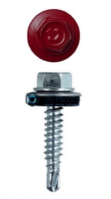 Саморез окраш.кров. 5,5х25 /3005/(2400 шт./уп.) SR |  «ТАТМЕТИЗ» Саморез окраш.кров. 5,5х25 /3005/(2400 шт./уп.) SR -  магазин крепежа «ТАТМЕТИЗ»