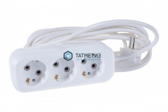 Удлинитель бытовой 3х5м с заземл. 10А, ПВС 3x0,75, UNIVersal У10-554 |  «ТАТМЕТИЗ» Удлинитель бытовой 3х5м с заземл. 10А, ПВС 3x0,75, UNIVersal У10-554 -  магазин крепежа «ТАТМЕТИЗ»