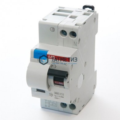 Выключатель авт.дифференциального тока 2п (1P+N) C 25А 30мА тип AC 4.5кА DSH941 R 2мод. ABB |  «ТАТМЕТИЗ» Выключатель авт.дифференциального тока 2п (1P+N) C 25А 30мА тип AC 4.5кА DSH941 R 2мод. ABB -  магазин крепежа «ТАТМЕТИЗ»
