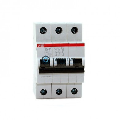 Выключатель автоматический модульный 3п C 25А 4.5кА SH203L ABB 2CDS243001R0254 |  «ТАТМЕТИЗ» Выключатель автоматический модульный 3п C 25А 4.5кА SH203L ABB 2CDS243001R0254 -  магазин крепежа «ТАТМЕТИЗ»