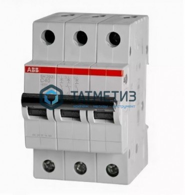 Выключатель автоматический модульный 3п C 40А 4.5кА SH203L ABB 2CDS243001R0404 |  «ТАТМЕТИЗ» Выключатель автоматический модульный 3п C 40А 4.5кА SH203L ABB 2CDS243001R0404 -  магазин крепежа «ТАТМЕТИЗ»