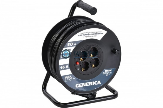 Удлинитель на кат. 4х50м с/з 16А IP20 УК50 2P+PE 3х1.5 термозащита GENERICA IEK |  «ТАТМЕТИЗ» Удлинитель на кат. 4х50м с/з 16А IP20 УК50 2P+PE 3х1.5 термозащита GENERICA IEK -  магазин крепежа «ТАТМЕТИЗ»