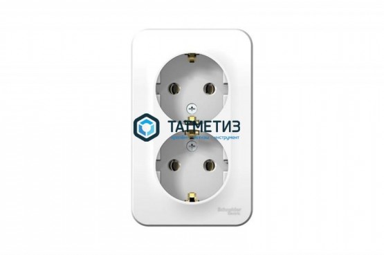 Розетка 2-м ОП BLANCA 16А 250В с заземл. бел., без шторок |  «ТАТМЕТИЗ» Розетка 2-м ОП BLANCA 16А 250В с заземл. бел., без шторок -  магазин крепежа «ТАТМЕТИЗ»