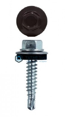 Саморез окраш.кров. 5,5х25 /8019/ DAXMER M (10х250) |  «ТАТМЕТИЗ» Саморез окраш.кров. 5,5х25 /8019/ DAXMER M (10х250) -  магазин крепежа «ТАТМЕТИЗ»