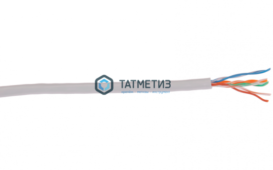 Витая пара U/UTR категория 5е 4 пары 24 AWG solid PVC серый |  «ТАТМЕТИЗ» Витая пара U/UTR категория 5е 4 пары 24 AWG solid PVC серый -  магазин крепежа «ТАТМЕТИЗ»