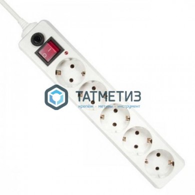 Удлинитель с сет.фильтром 5 х 5м с с/з ПВС3*0,75 BURO |  «ТАТМЕТИЗ» Удлинитель с сет.фильтром 5 х 5м с с/з ПВС3*0,75 BURO -  магазин крепежа «ТАТМЕТИЗ»