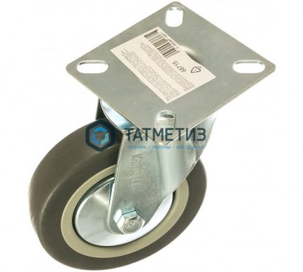 Колесо поворотное d 100мм, крепление  платформенное// Сибртех |  «ТАТМЕТИЗ» Колесо поворотное d 100мм, крепление  платформенное// Сибртех -  магазин крепежа «ТАТМЕТИЗ»