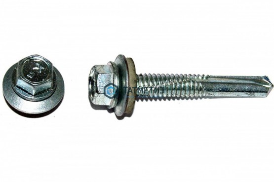 Саморез кровельный 5,5x 65 св №5  (1500 шт/уп)  KENNER (Тайвань) |  «ТАТМЕТИЗ» Саморез кровельный 5,5x 65 св №5  (1500 шт/уп)  KENNER (Тайвань) -  магазин крепежа «ТАТМЕТИЗ»