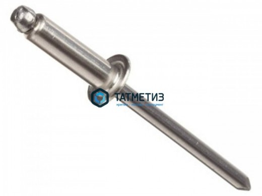 Заклепка 6,4 х 16 вытяжная нерж А2/А2 DIN 7337 |  «ТАТМЕТИЗ» Заклепка 6,4 х 16 вытяжная нерж А2/А2 DIN 7337 -  магазин крепежа «ТАТМЕТИЗ»