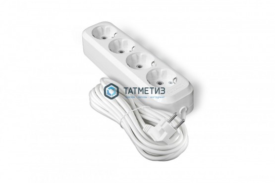 Удлинитель бытовой 4х3м с/з, 16А, IP20, ПВС 3х1,5 UNIVersal E-304А |  «ТАТМЕТИЗ» Удлинитель бытовой 4х3м с/з, 16А, IP20, ПВС 3х1,5 UNIVersal E-304А -  магазин крепежа «ТАТМЕТИЗ»