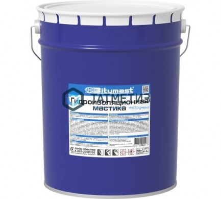 Мастика гидроизоляционная 21,5 л BITUMAST |  «ТАТМЕТИЗ» Мастика гидроизоляционная 21,5 л BITUMAST -  магазин крепежа «ТАТМЕТИЗ»
